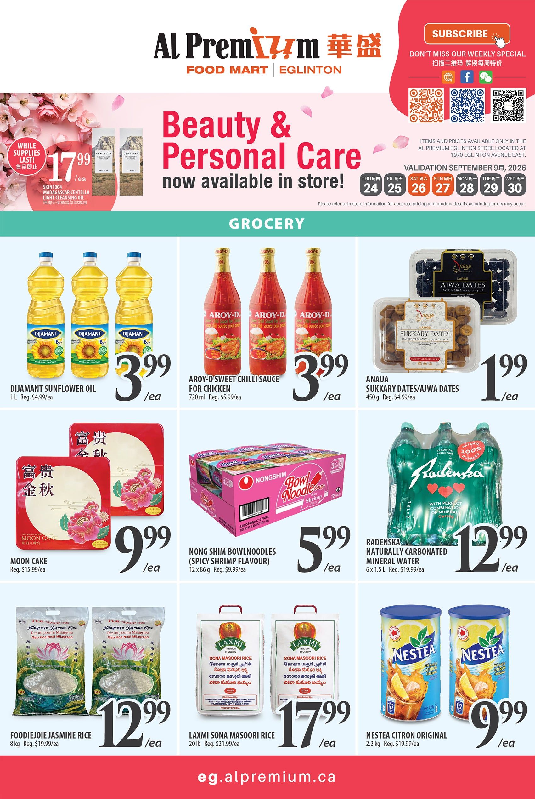 Al Premium Food Mart (Eglinton Ave.) Flyer September 24 to 30
