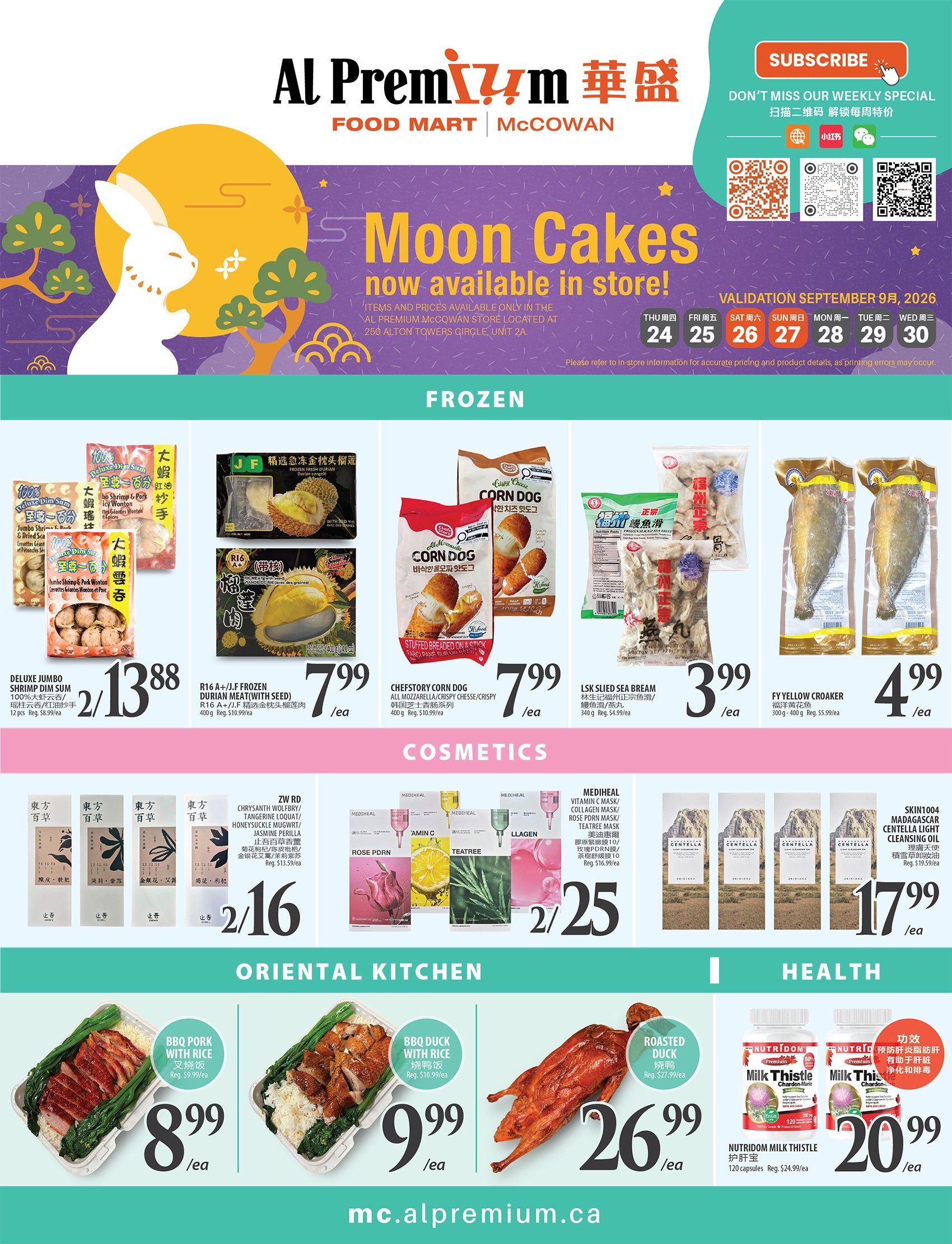 Al Premium Food Mart (McCowan) Flyer September 24 to 30