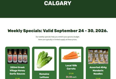 H&W Produce Flyer September 24 to 30