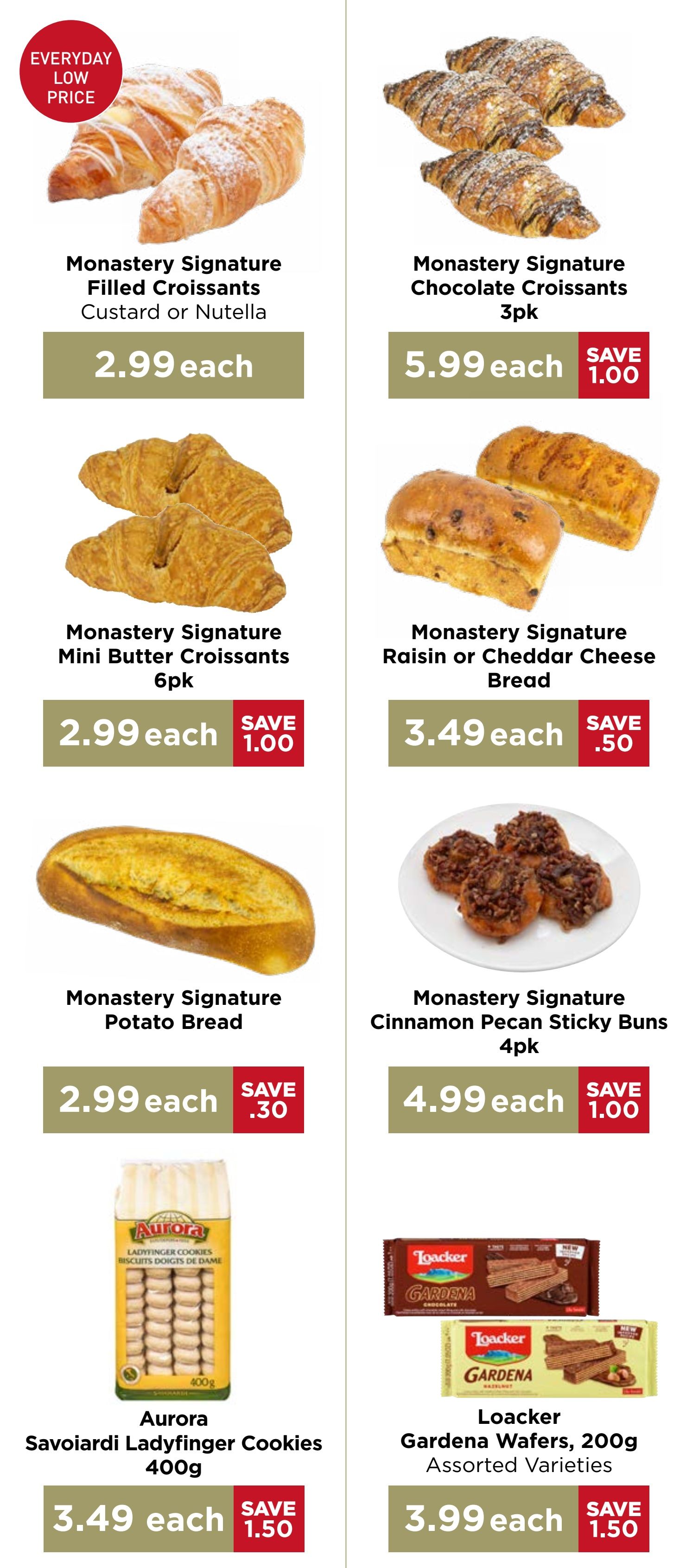 Monastery Bakery Flyer September 24 to October 7