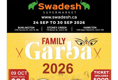 Swadesh Supermarket Flyer September 24 to 30