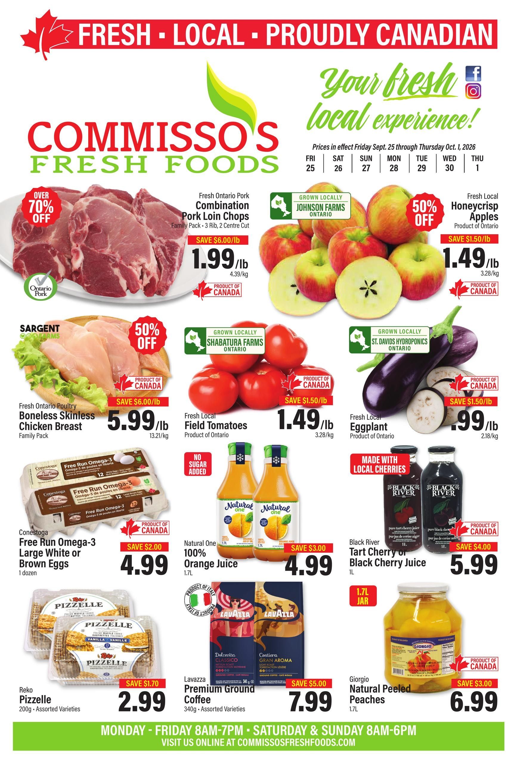 Commisso's Fresh Foods Flyer September 25 to October 1