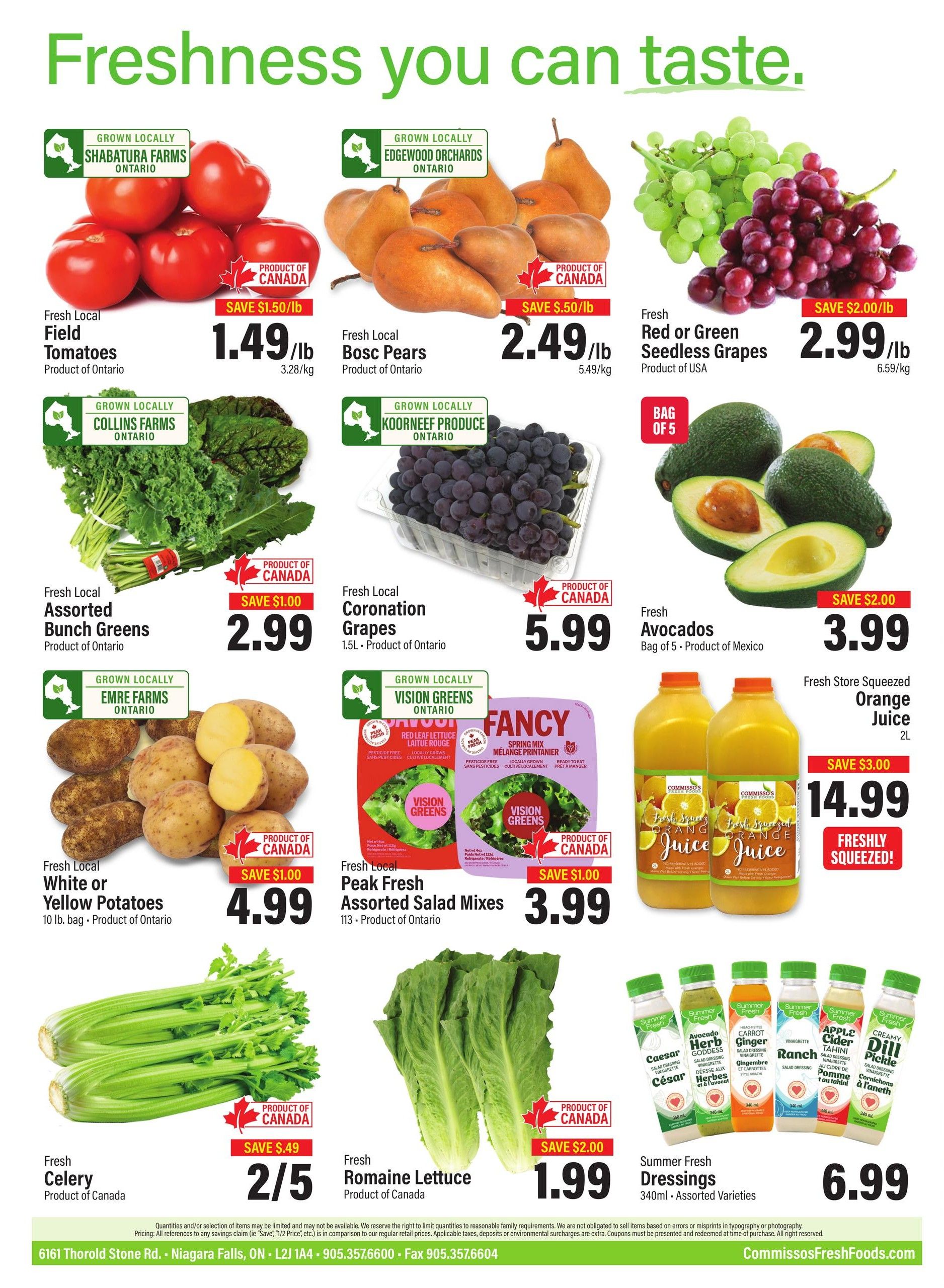 Commisso's Fresh Foods Flyer September 25 to October 1