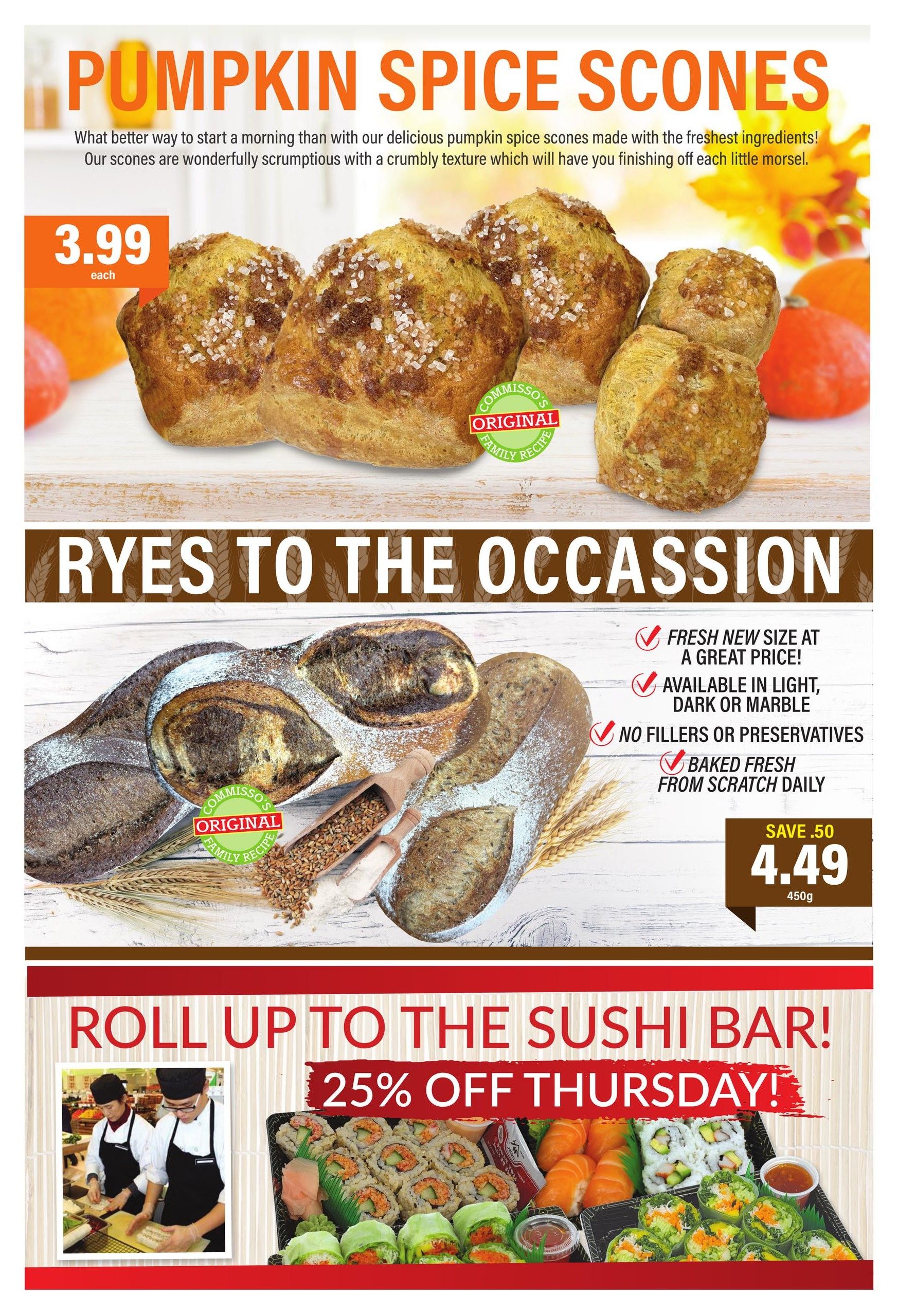 Commisso's Fresh Foods Flyer September 25 to October 1