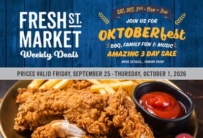 Fresh St. Market Flyer September 25 to October 1
