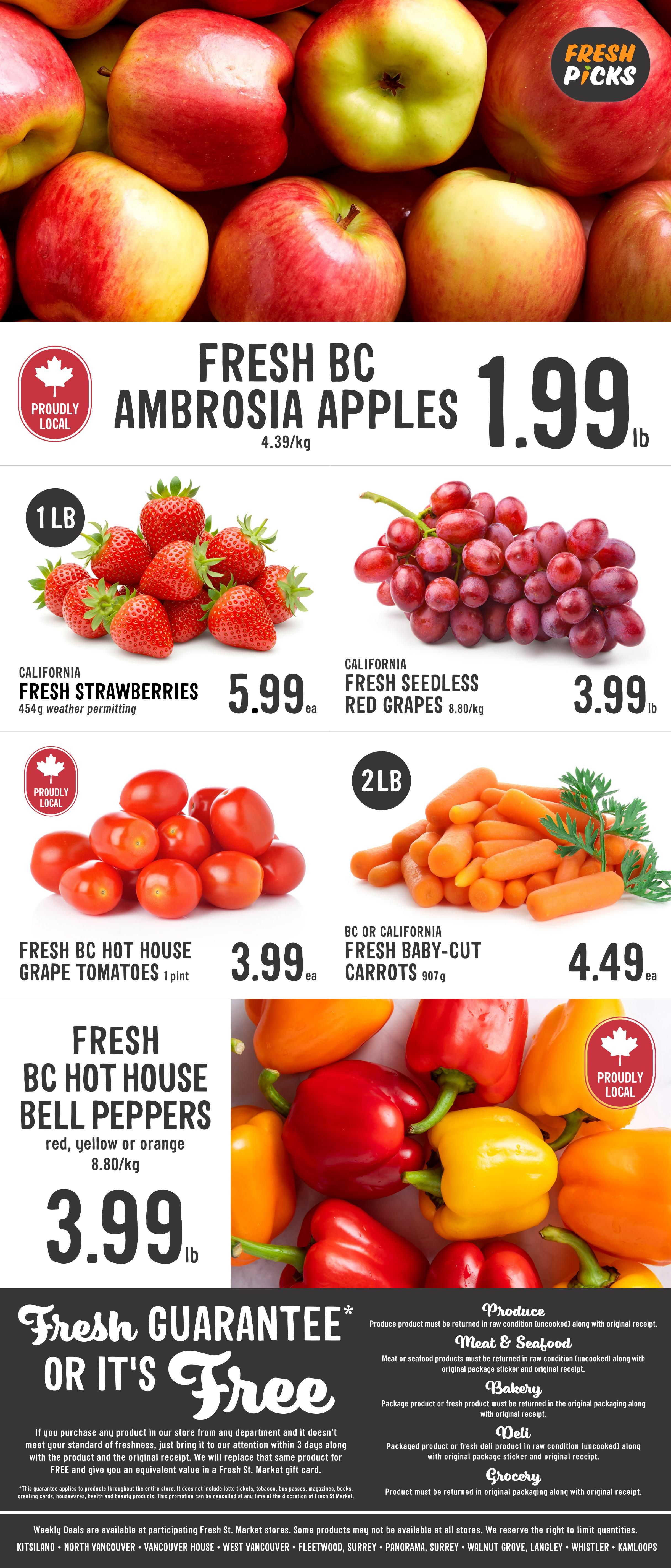 Fresh St. Market Flyer September 25 to October 1