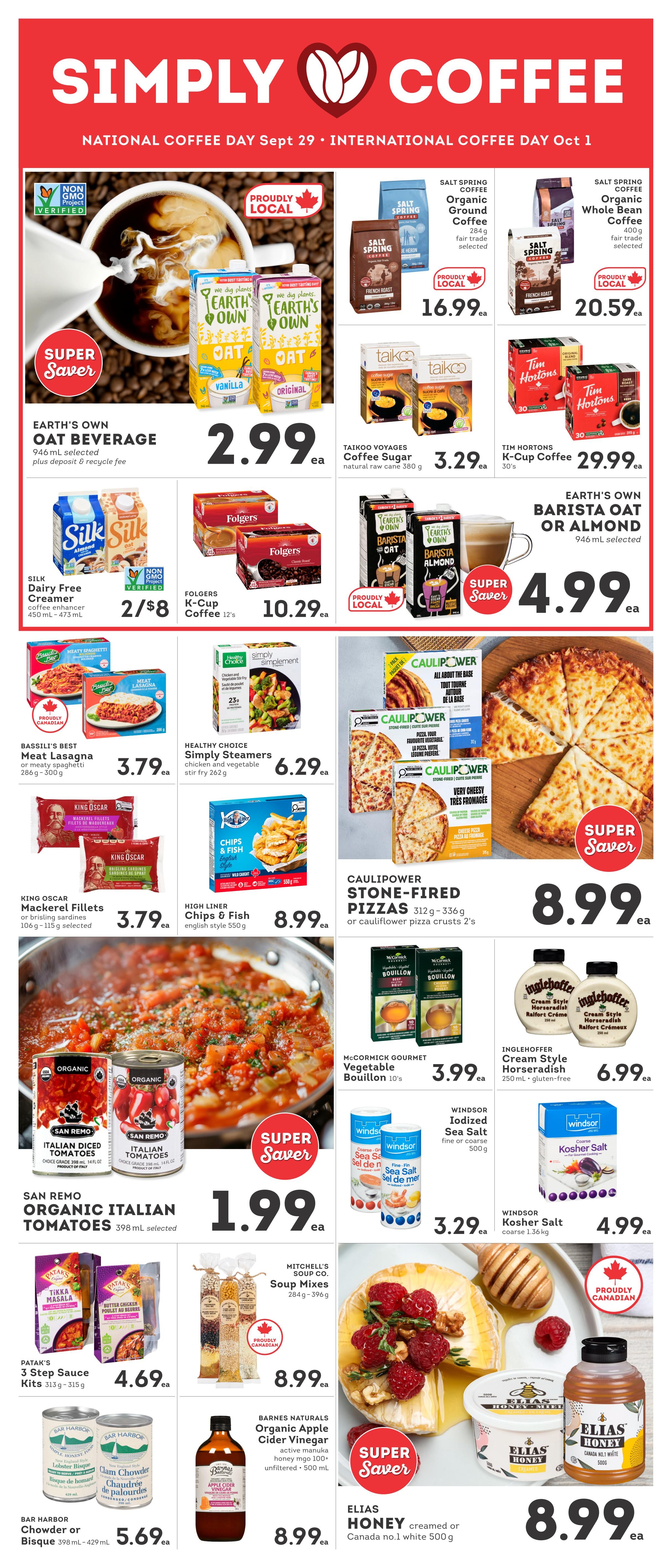 IGA Stores of BC Flyer September 25 to October 1