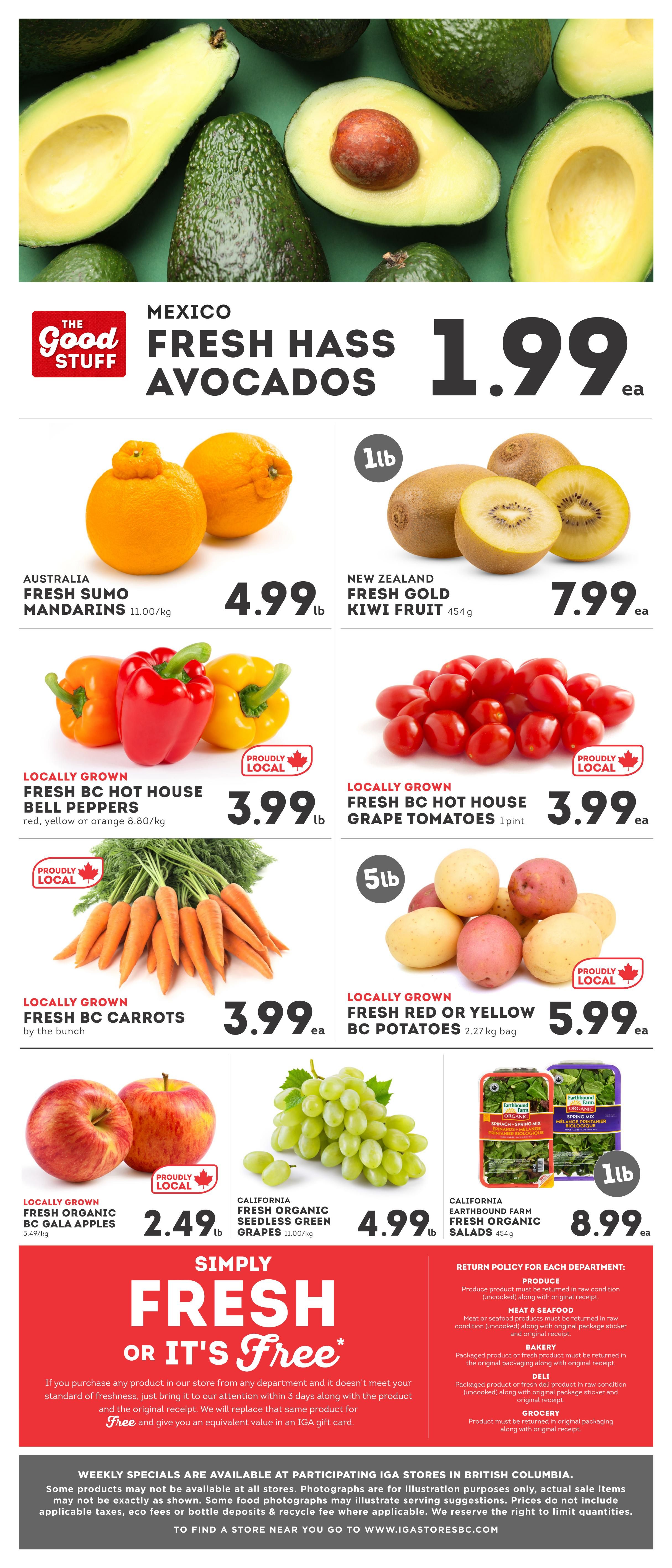 IGA Stores of BC Flyer September 25 to October 1