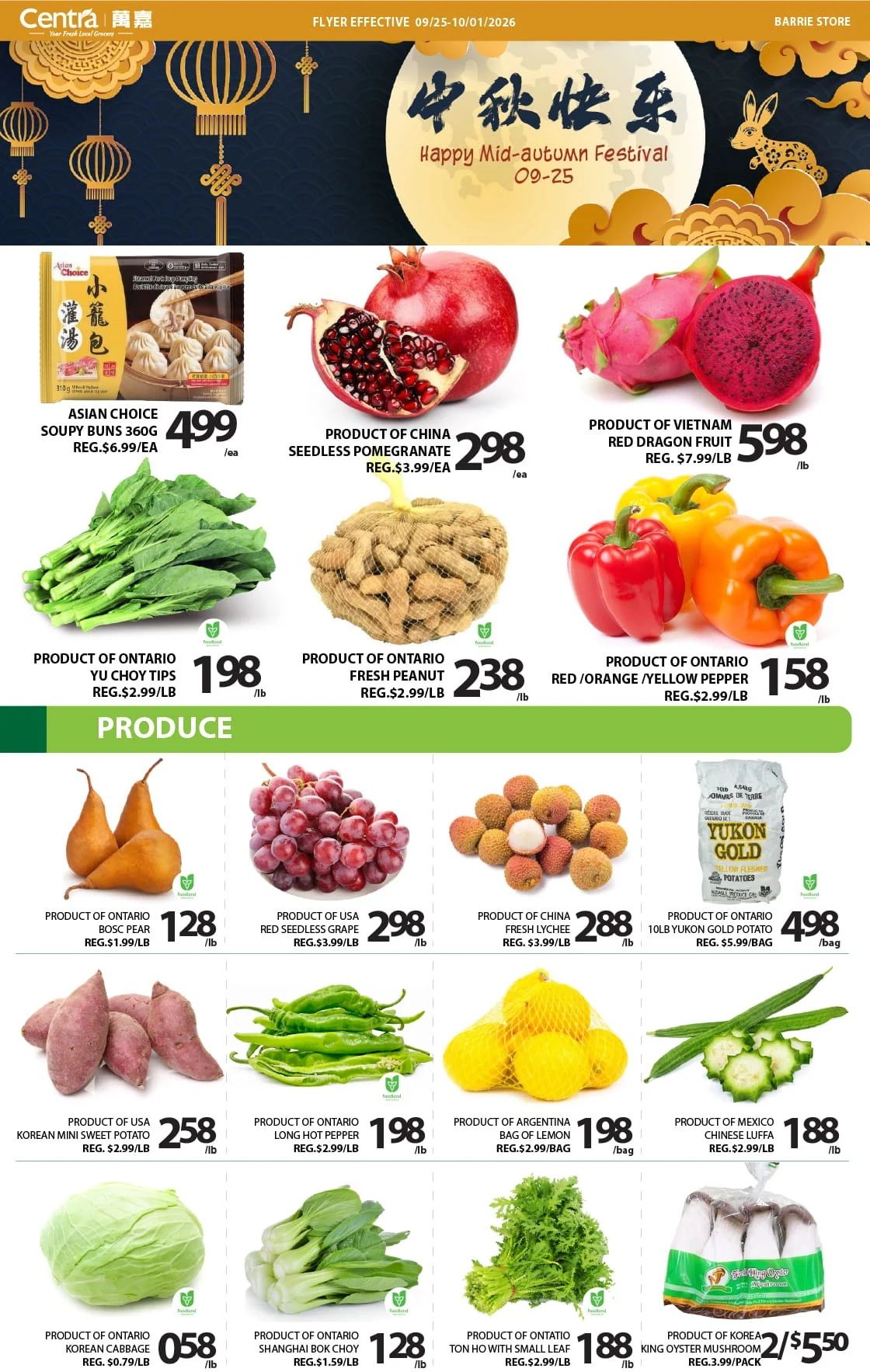 Centra Foods (Barrie) Flyer September 25 to October 1