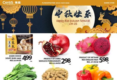 Centra Foods (Barrie) Flyer September 25 to October 1