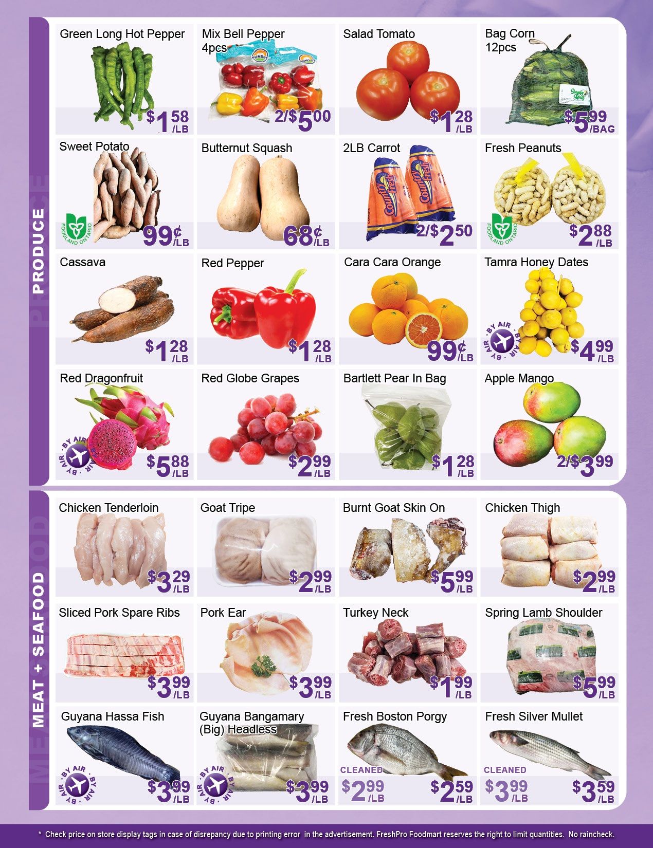FreshPro Foodmart (Brampton) Flyer September 25 to October 1