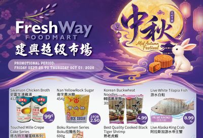 FreshWay Foodmart Flyer September 25 to October 1