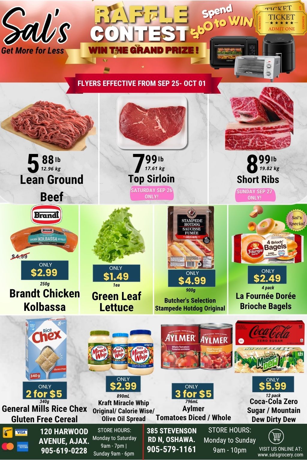 Sal's Grocery Flyer September 25 to October 1