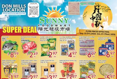 Sunny Foodmart (Don Mills) Flyer September 25 to October 1
