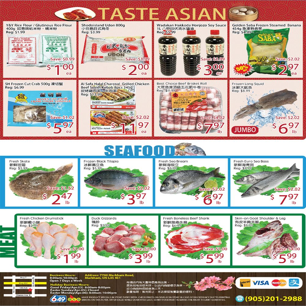Sunny Foodmart (Markham) Flyer September 25 to October 1
