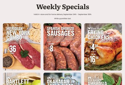 Meridian Farm Market Flyer September 24 to 30