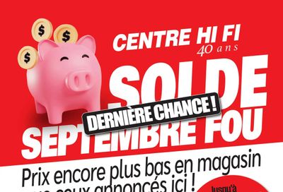 Centre Hi-Fi Flyer September 25 to October 1
