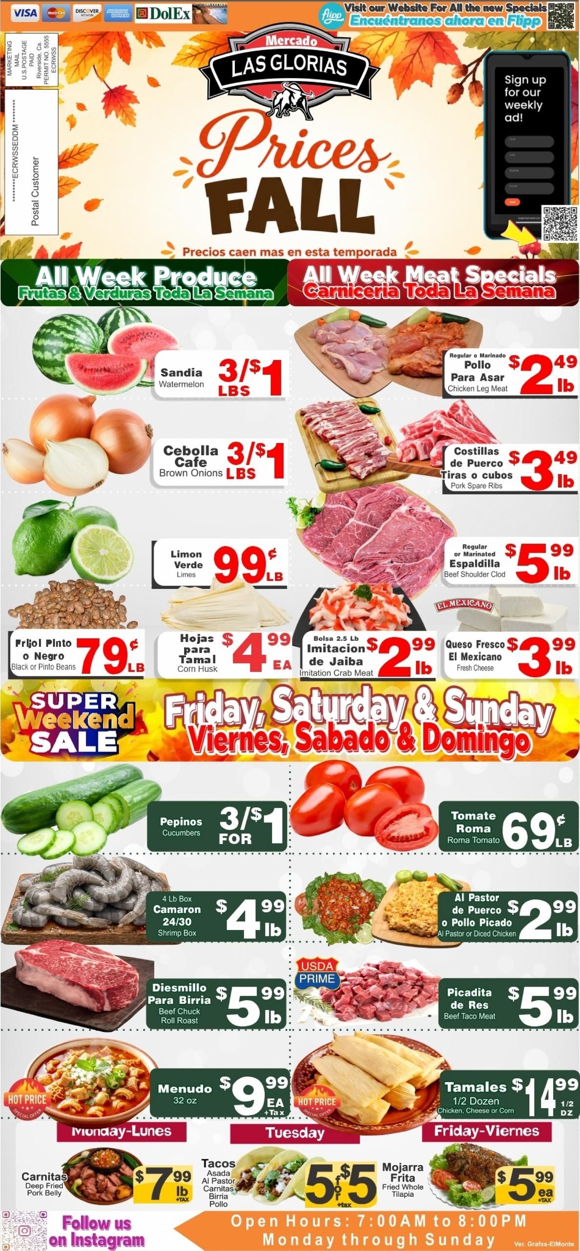 Mercado Las Glorias (Alhambra Area, CA) Weekly Ad September 23 - 29, 2026