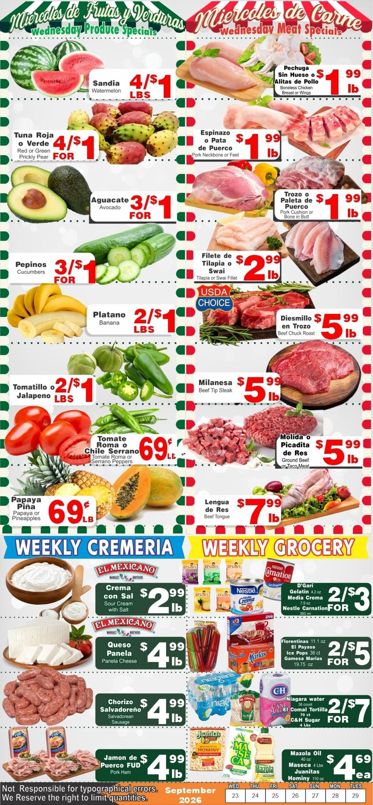 Mercado Las Glorias (Alhambra Area, CA) Weekly Ad September 23 - 29, 2026