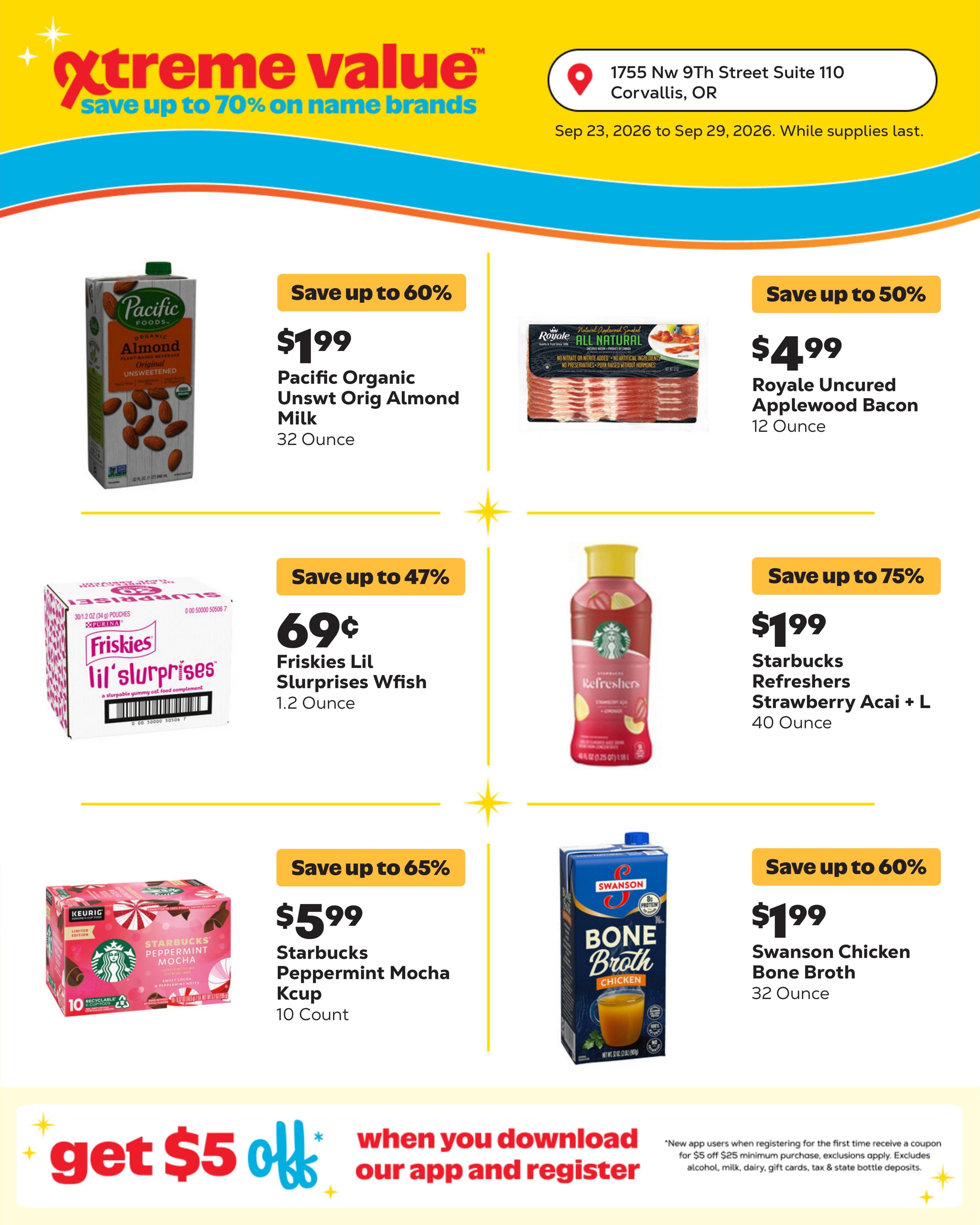 Grocery Outlet (Corvallis Area, OR) Weekly Ad September 23 - 29, 2026