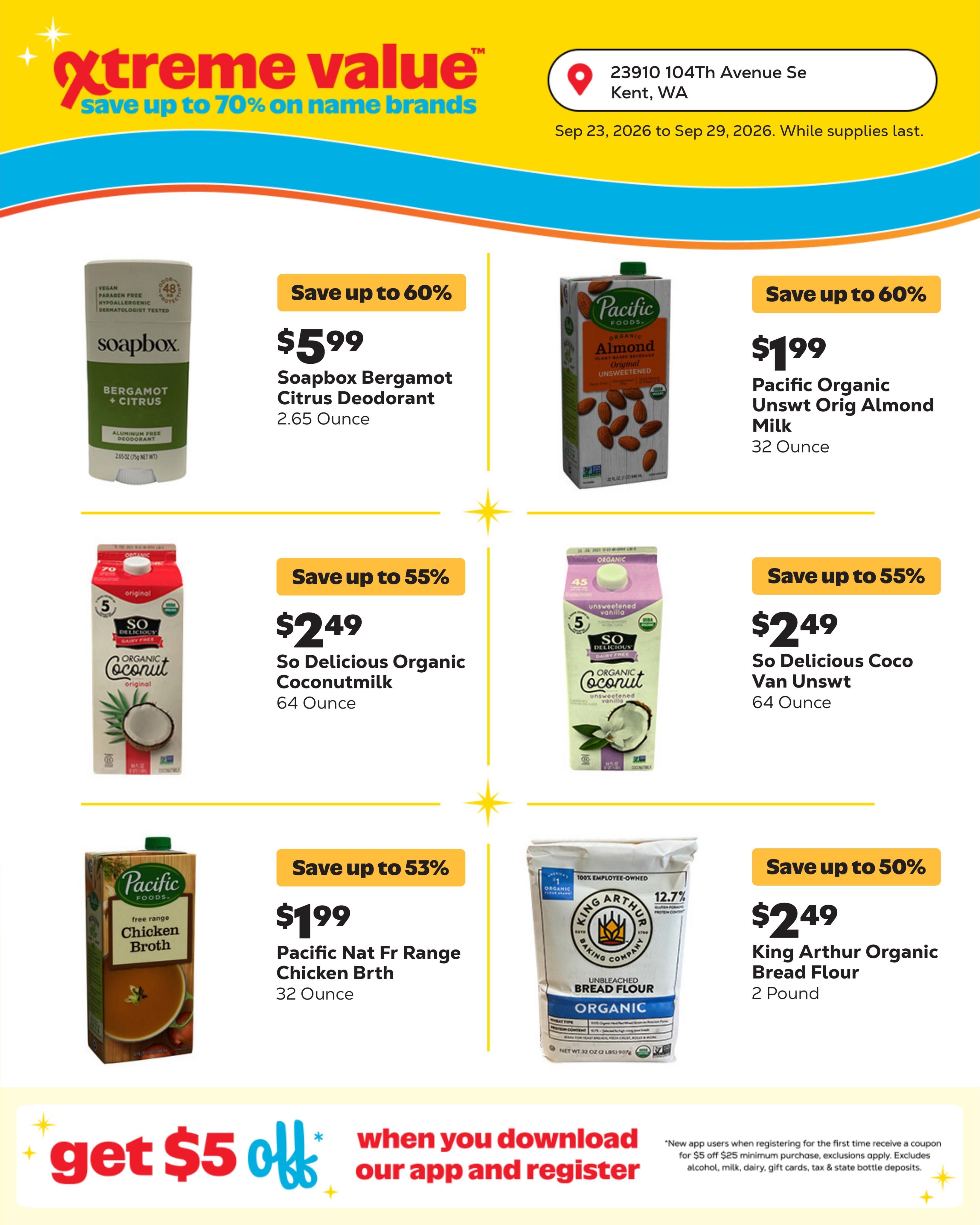 Grocery Outlet (Kent-Renton Area, WA) Weekly Ad September 23 - 29, 2026