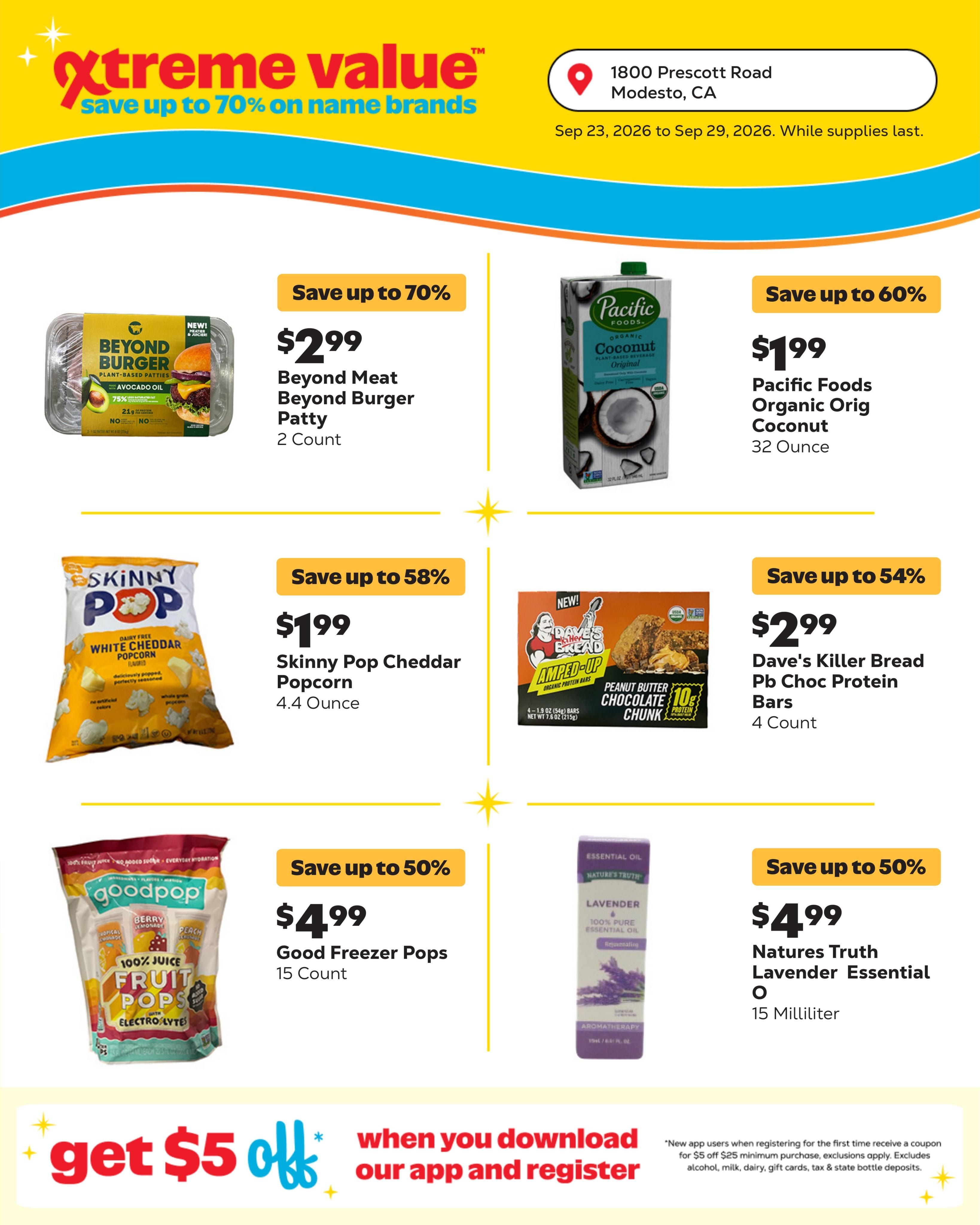 Grocery Outlet (Modesto Area, CA) Weekly Ad September 23 - 29, 2026