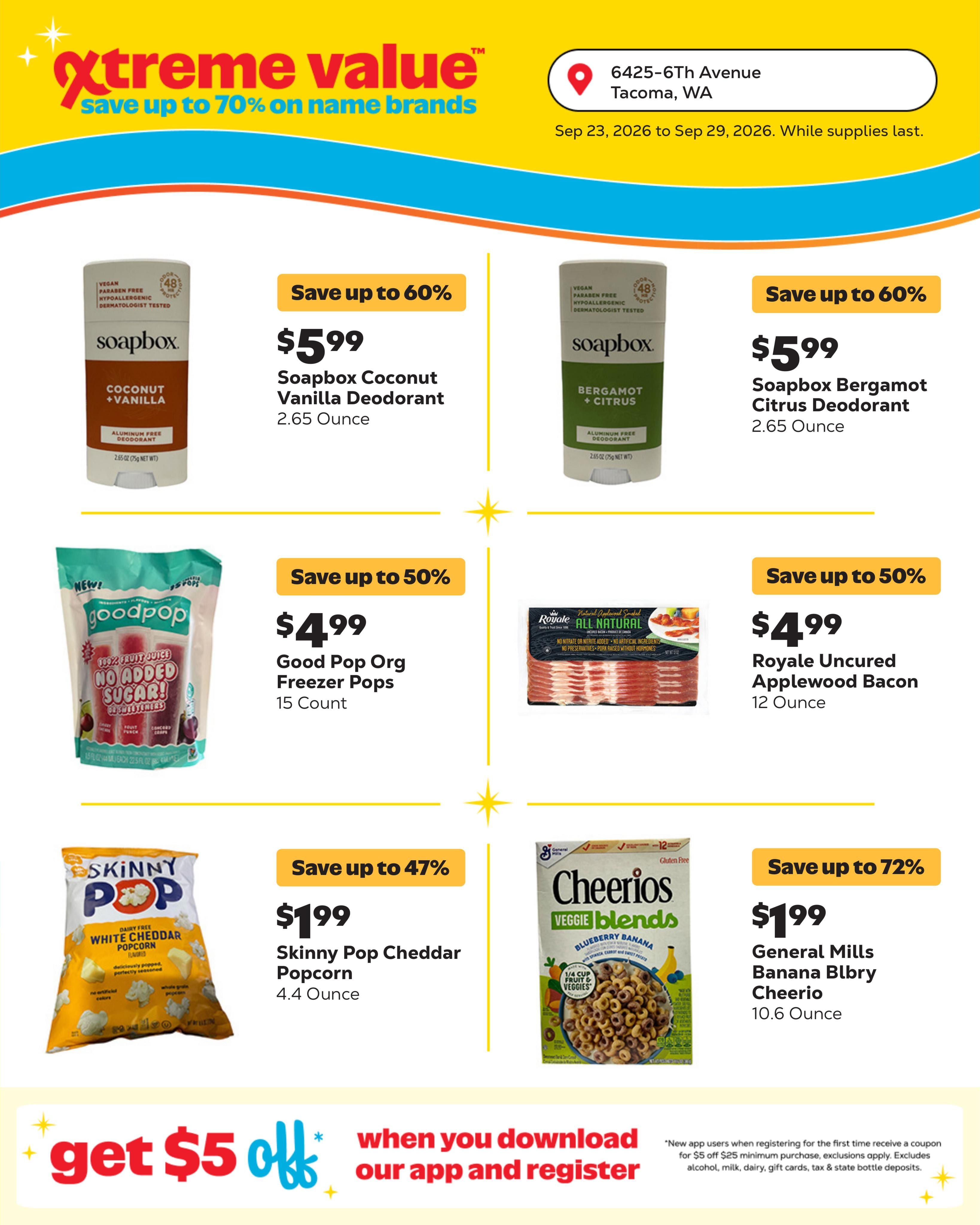 Grocery Outlet (Tacoma Area, WA) Weekly Ad September 23 - 29, 2026