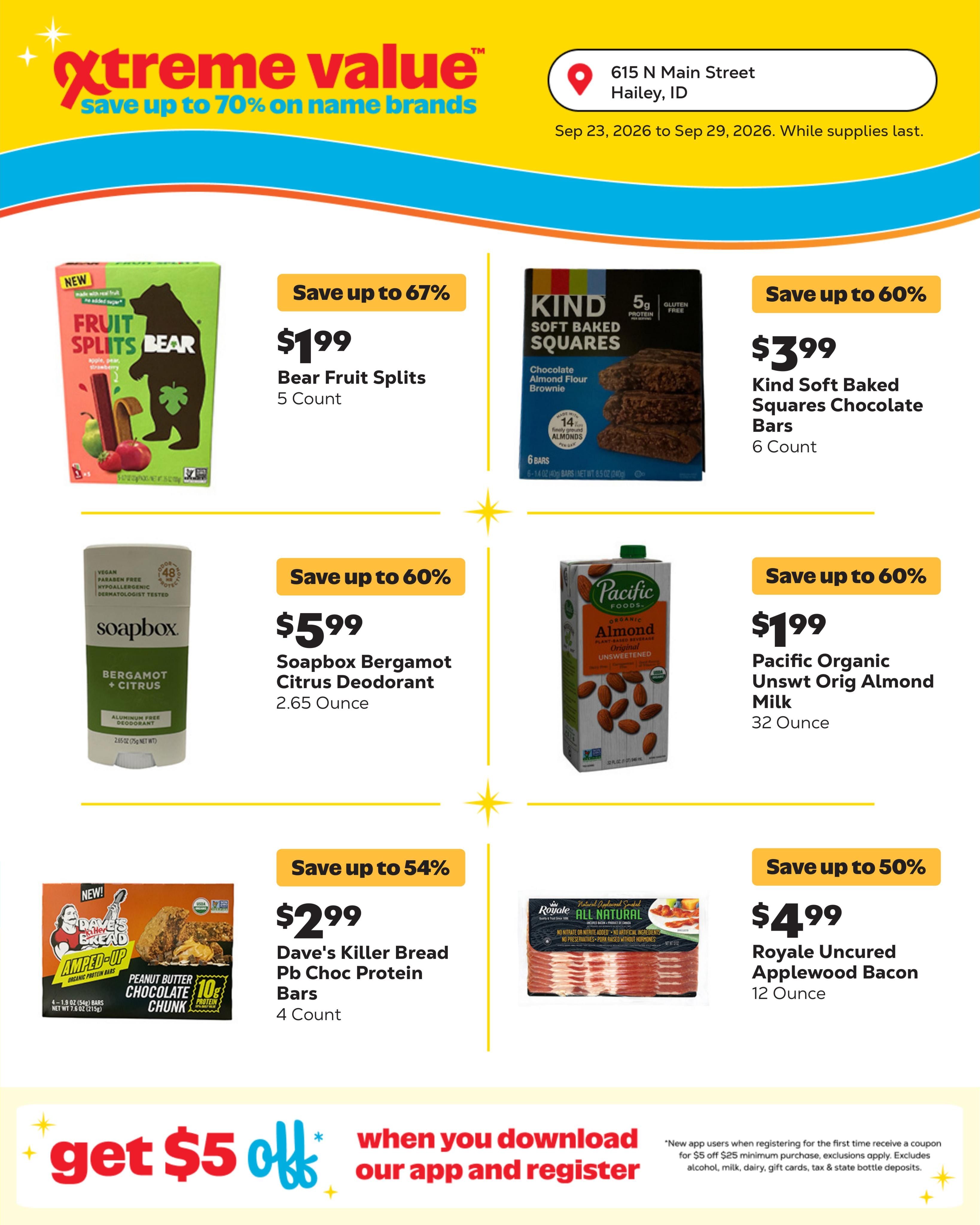 Grocery Outlet (Bellevue-Ketchum Area, ID) Weekly Ad September 23 - 29, 2026