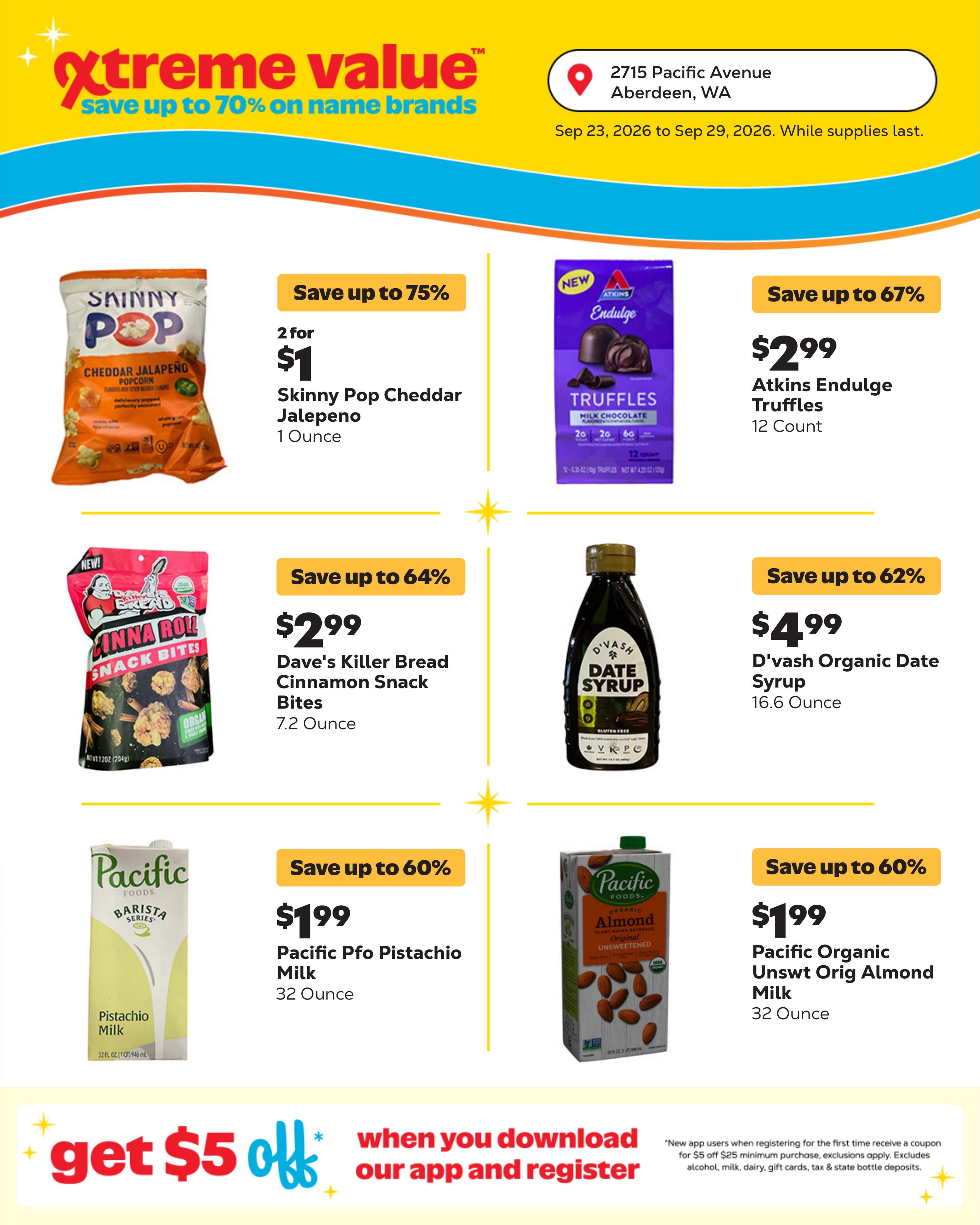 Grocery Outlet (Pacific Beach Area, WA) Weekly Ad September 23 - 29, 2026