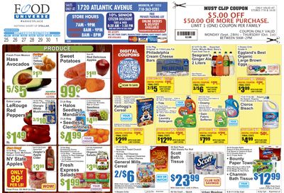 Food Universe (1720 Atlantic Ave., Brooklyn, NY) 09/25 - 10/01 Preview Weekly Ad September 25 - October 1, 2026