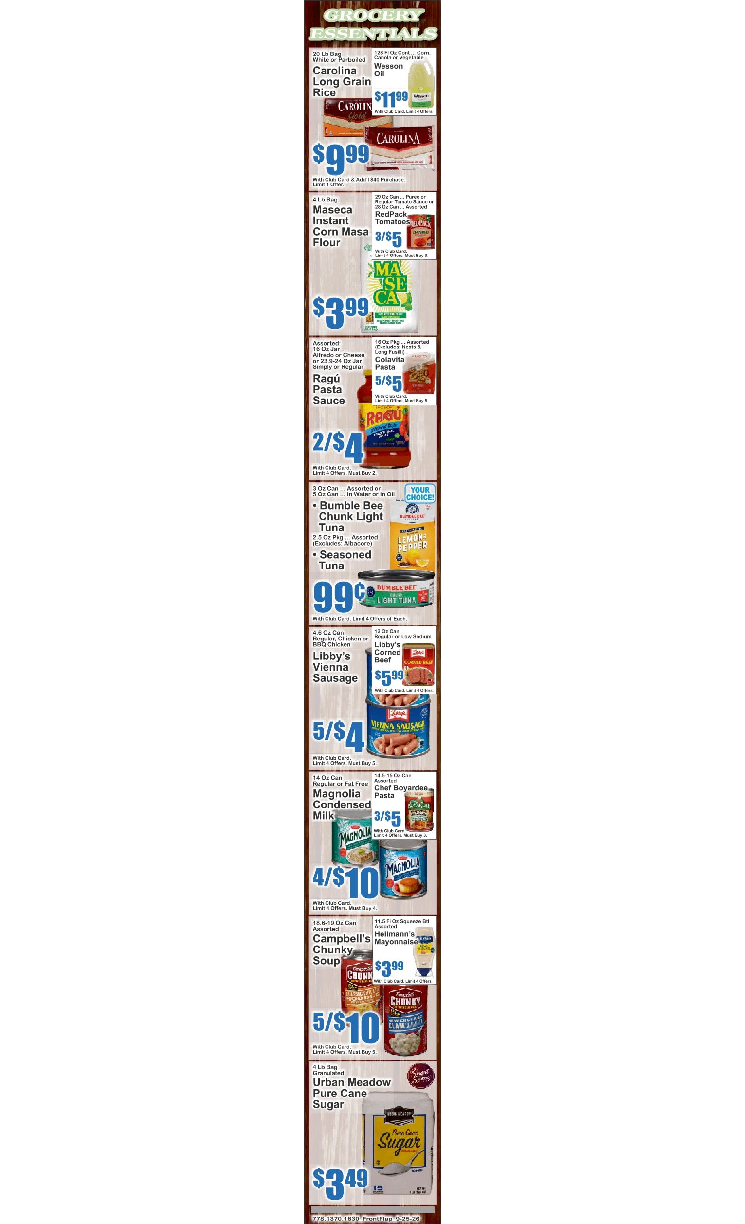 Food Universe (1720 Atlantic Ave., Brooklyn, NY) 09/25 - 10/01 Preview Weekly Ad September 25 - October 1, 2026
