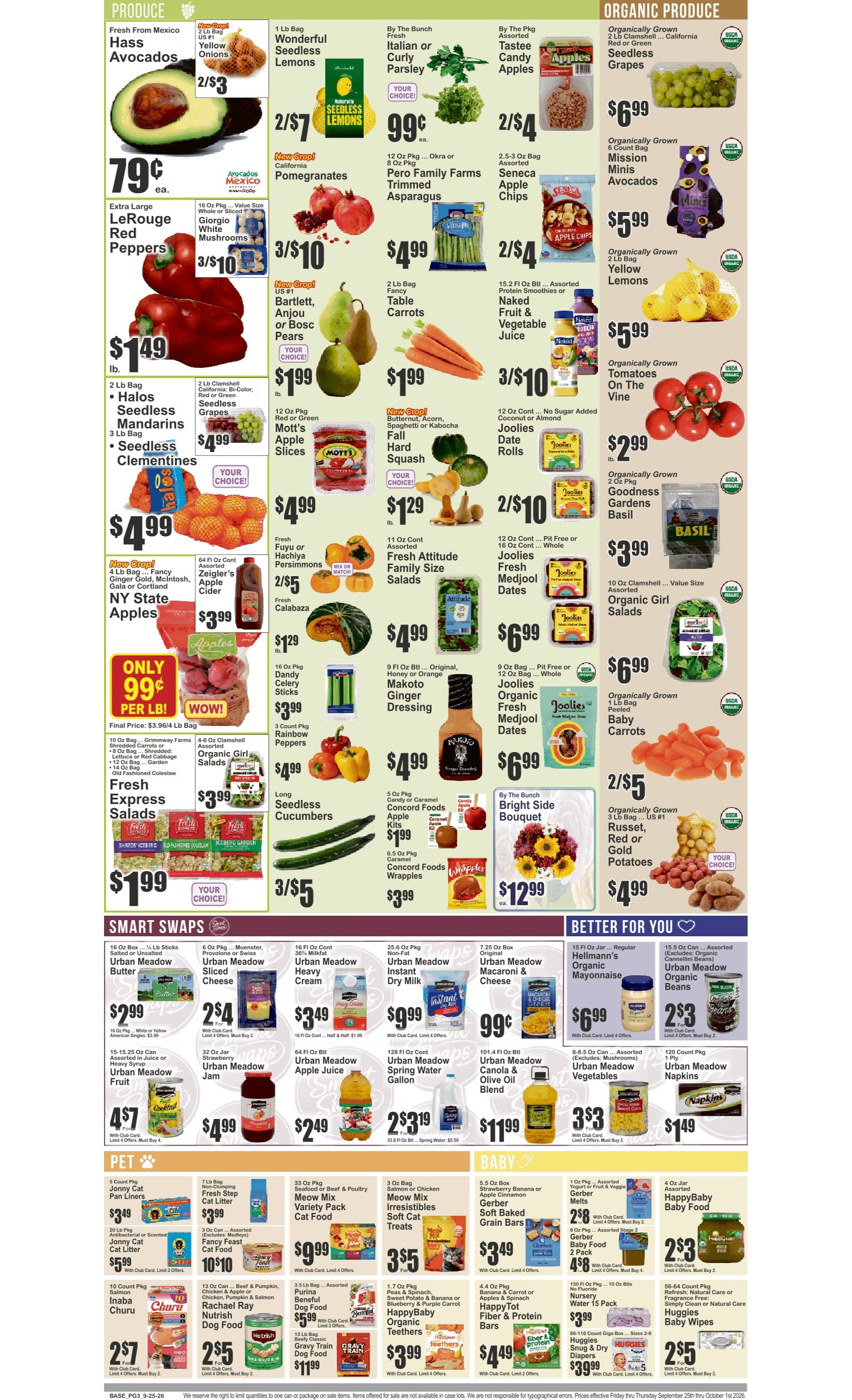 Food Universe (1720 Atlantic Ave., Brooklyn, NY) 09/25 - 10/01 Preview Weekly Ad September 25 - October 1, 2026