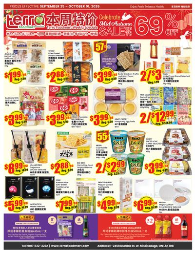 Terra Foodmart Flyer September 25 to October 1