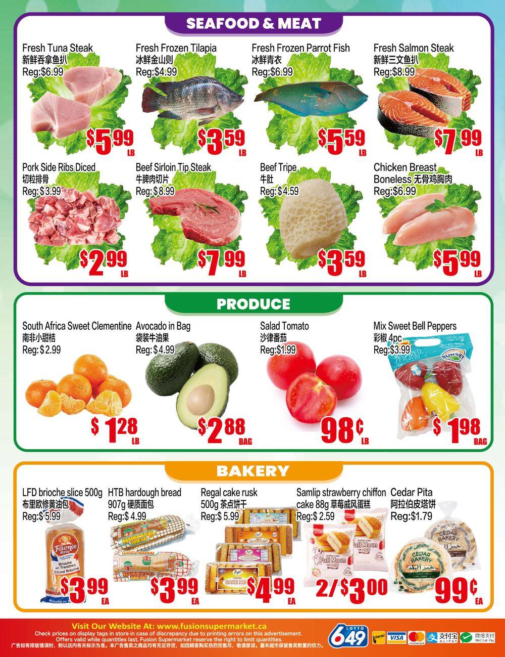 Fusion Supermarket (Scarborough) Flyer September 25 to October 1
