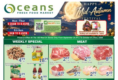 Oceans Fresh Food Market (Brampton) Flyer September 25 to October 1