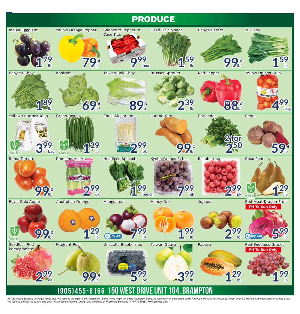 Oceans Fresh Food Market (Brampton) Flyer September 25 to October 1