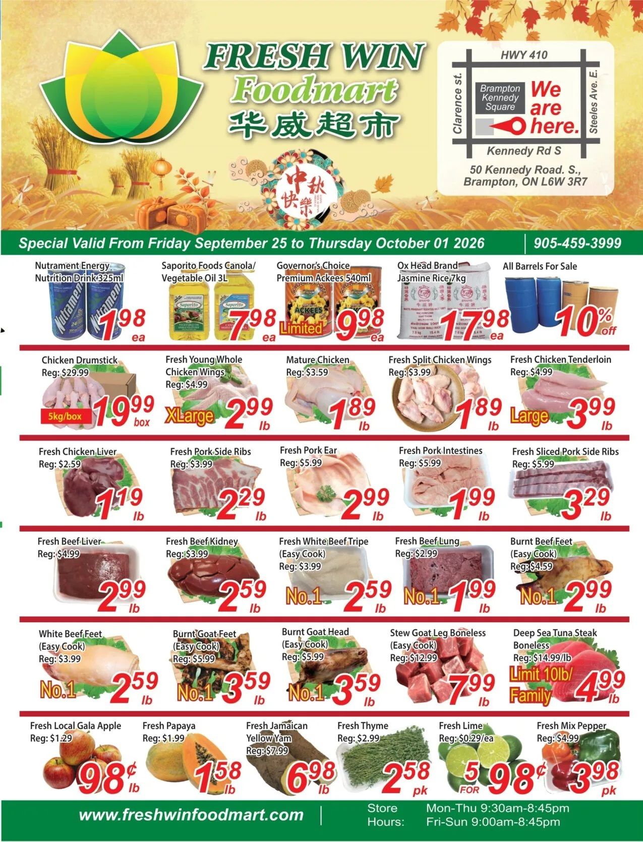 Fresh Win Foodmart Flyer September 25 to October 1