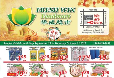 Fresh Win Foodmart Flyer September 25 to October 1