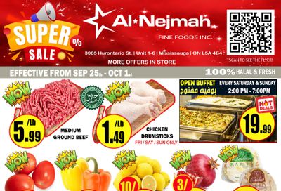 Alnejmah Fine Foods Inc. Flyer September 25 to October 1