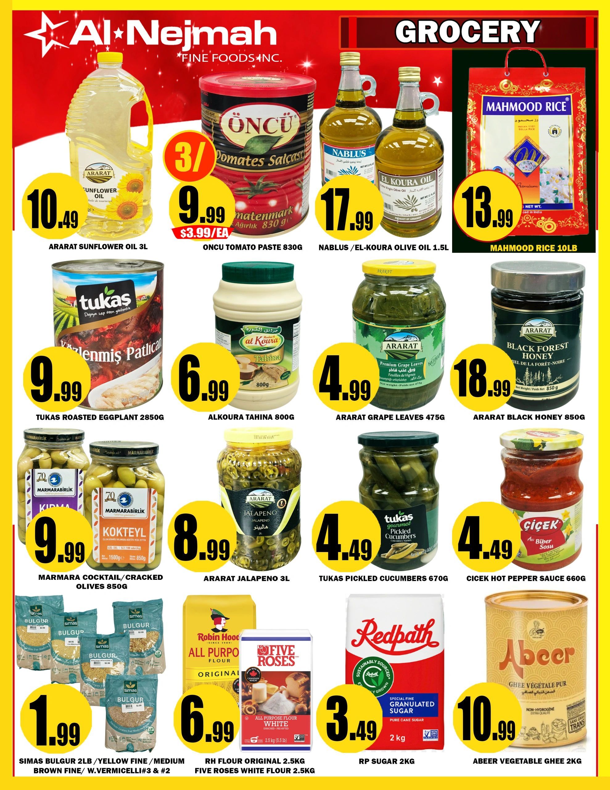 Alnejmah Fine Foods Inc. Flyer September 25 to October 1
