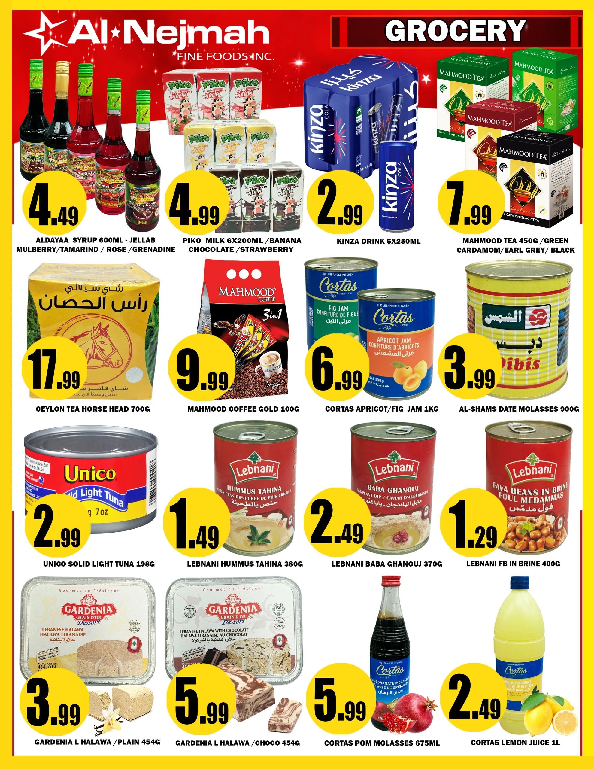 Alnejmah Fine Foods Inc. Flyer September 25 to October 1