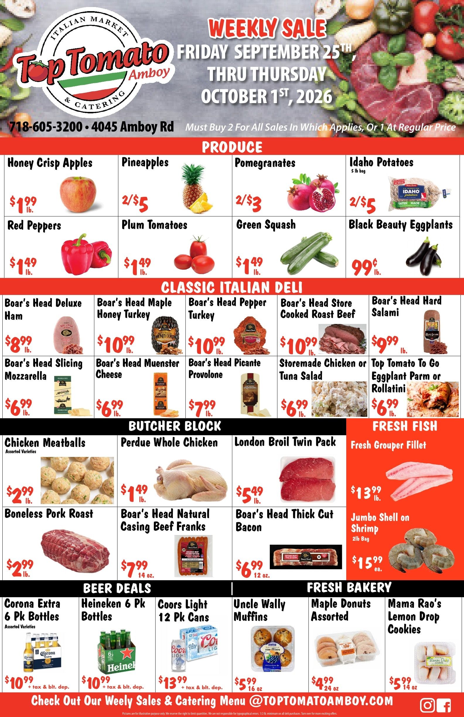 Top Tomato Amboy Weekly Ad September 25 - October 1, 2026
