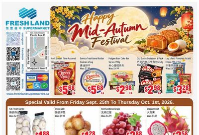 FreshLand Supermarket Flyer September 25 to October 1