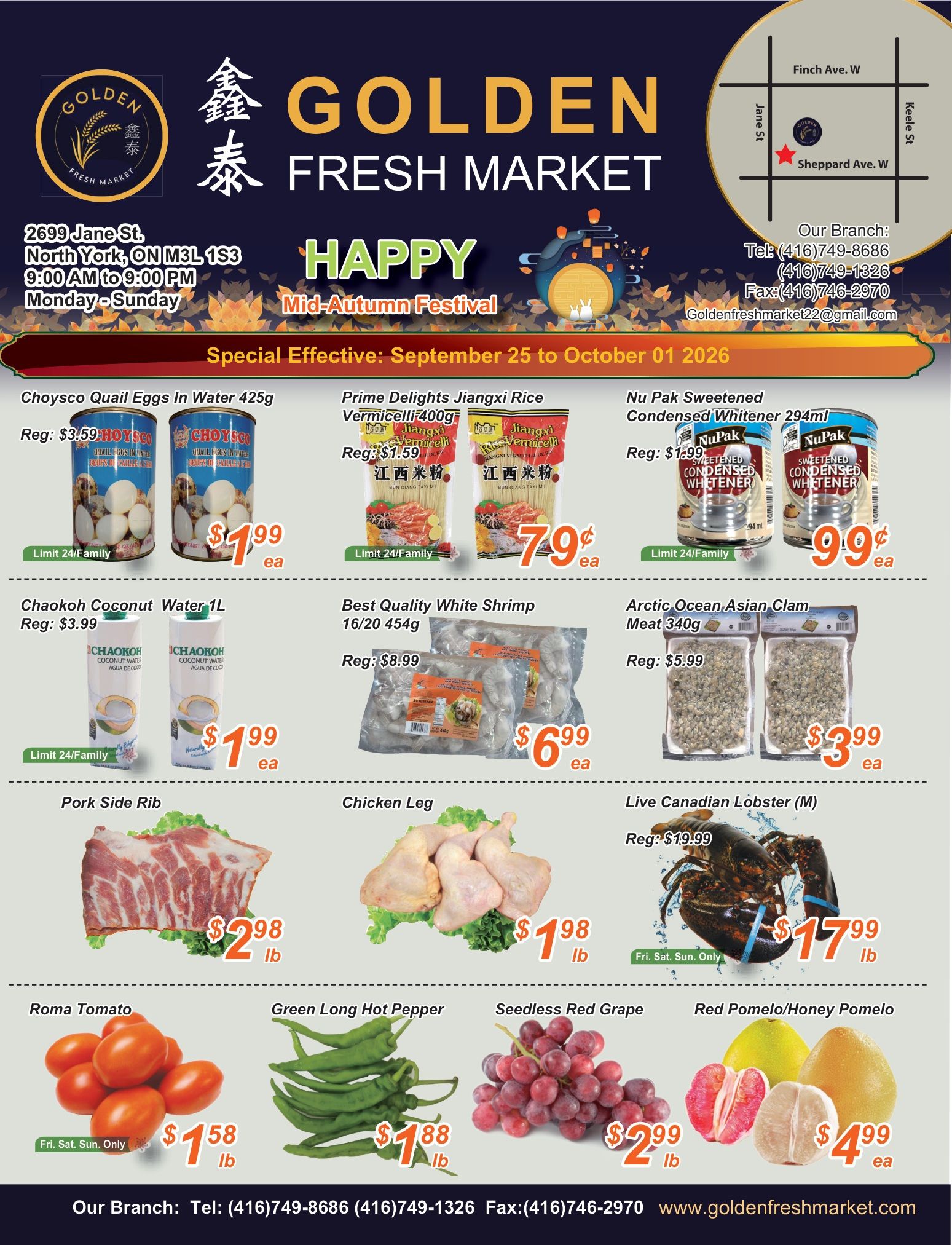 Golden Fresh Market Flyer September 25 to October 1