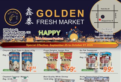 Golden Fresh Market Flyer September 25 to October 1