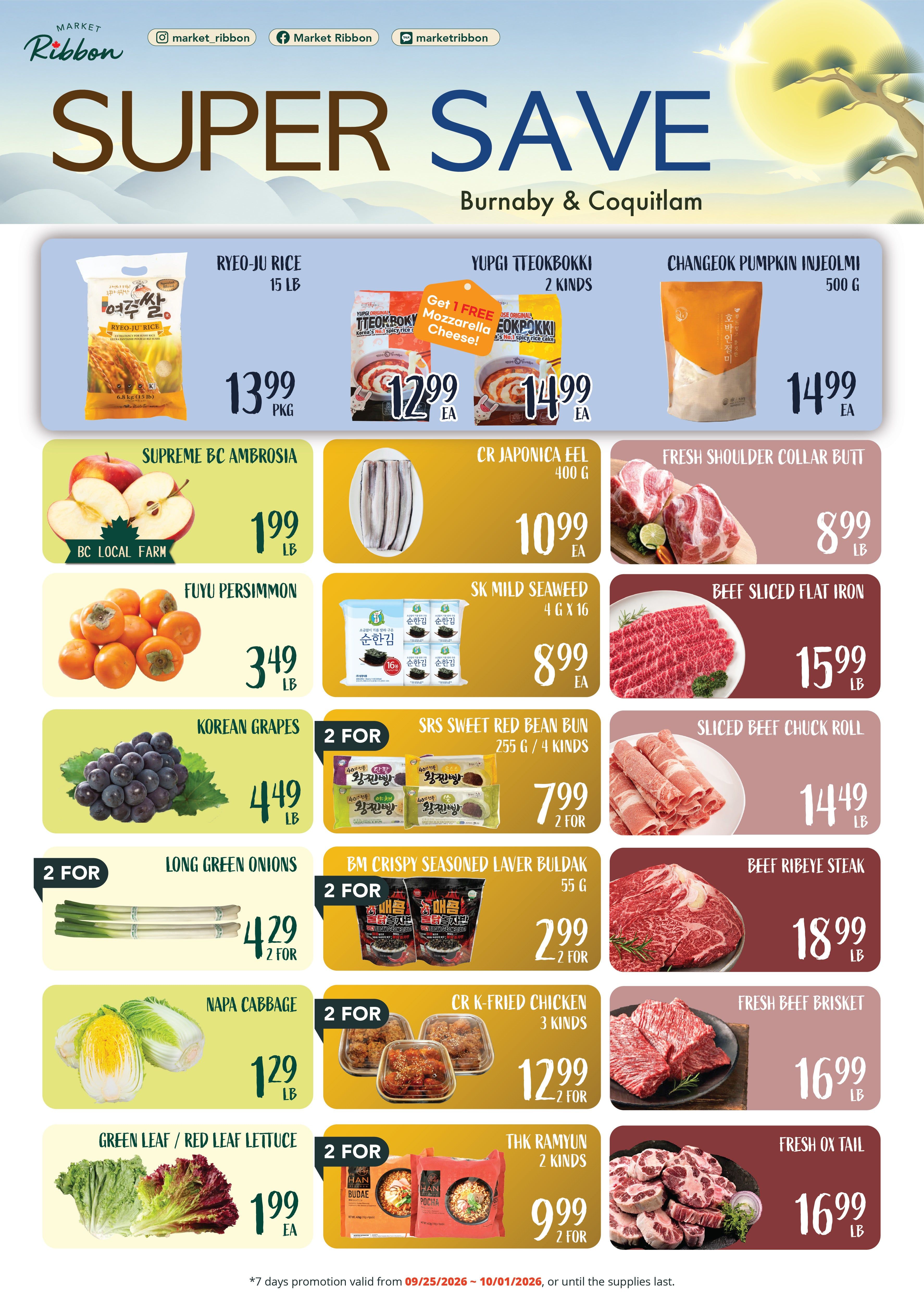 Market Ribbon Flyer September 25 to October 1
