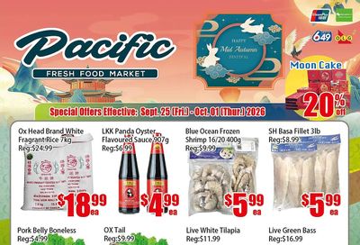 Pacific Fresh Food Market (North York) Flyer September 25 to October 1