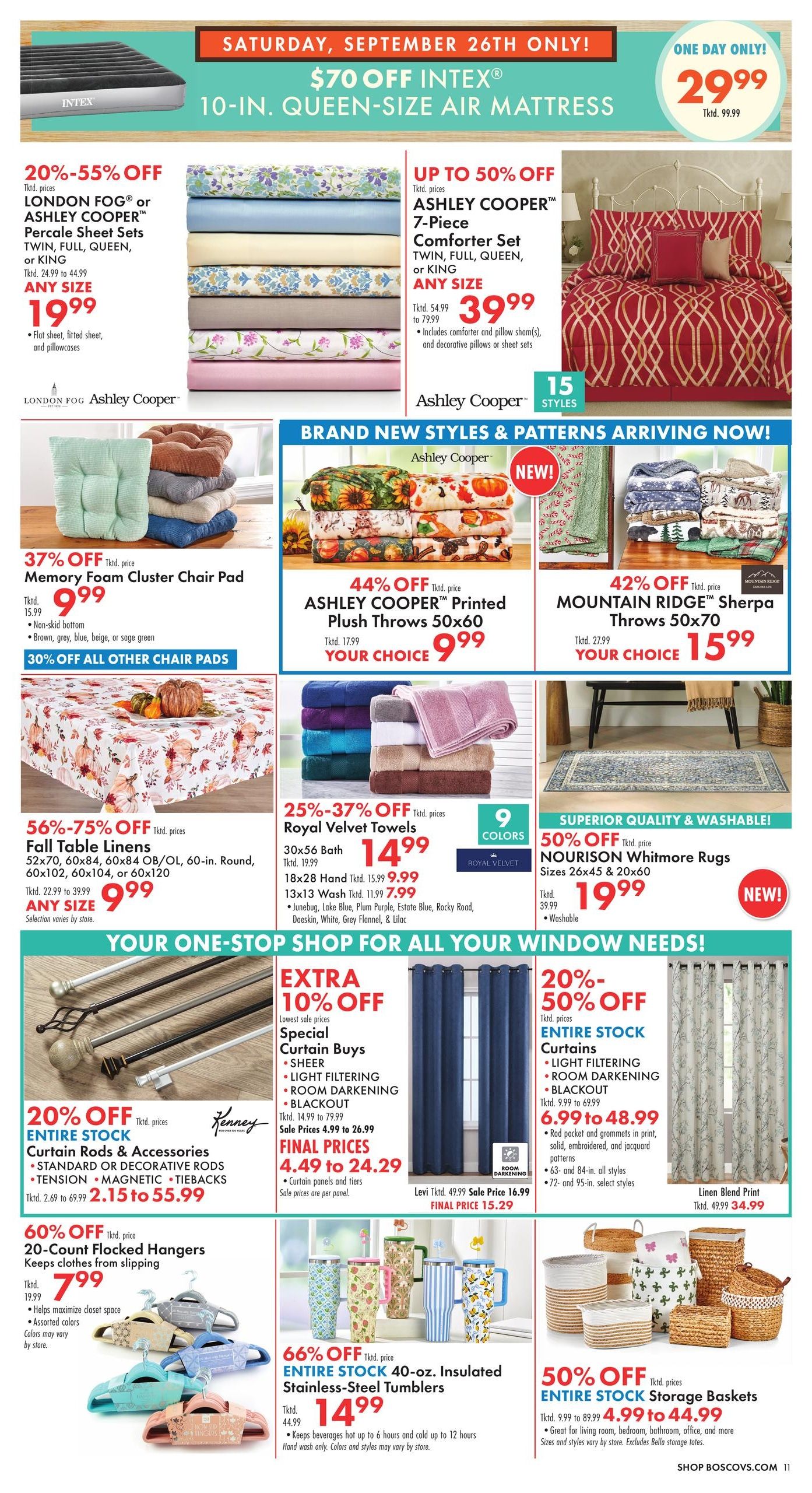 Boscov's Boscov’s Weekly Weekly Ad September 24 - 30, 2026