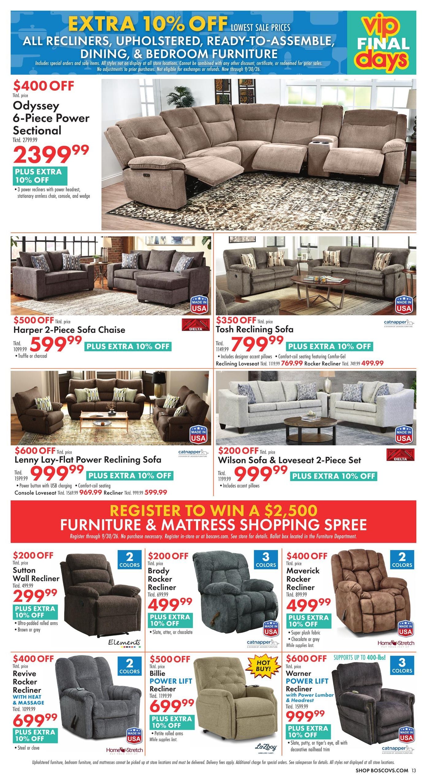 Boscov's Boscov’s Weekly Weekly Ad September 24 - 30, 2026