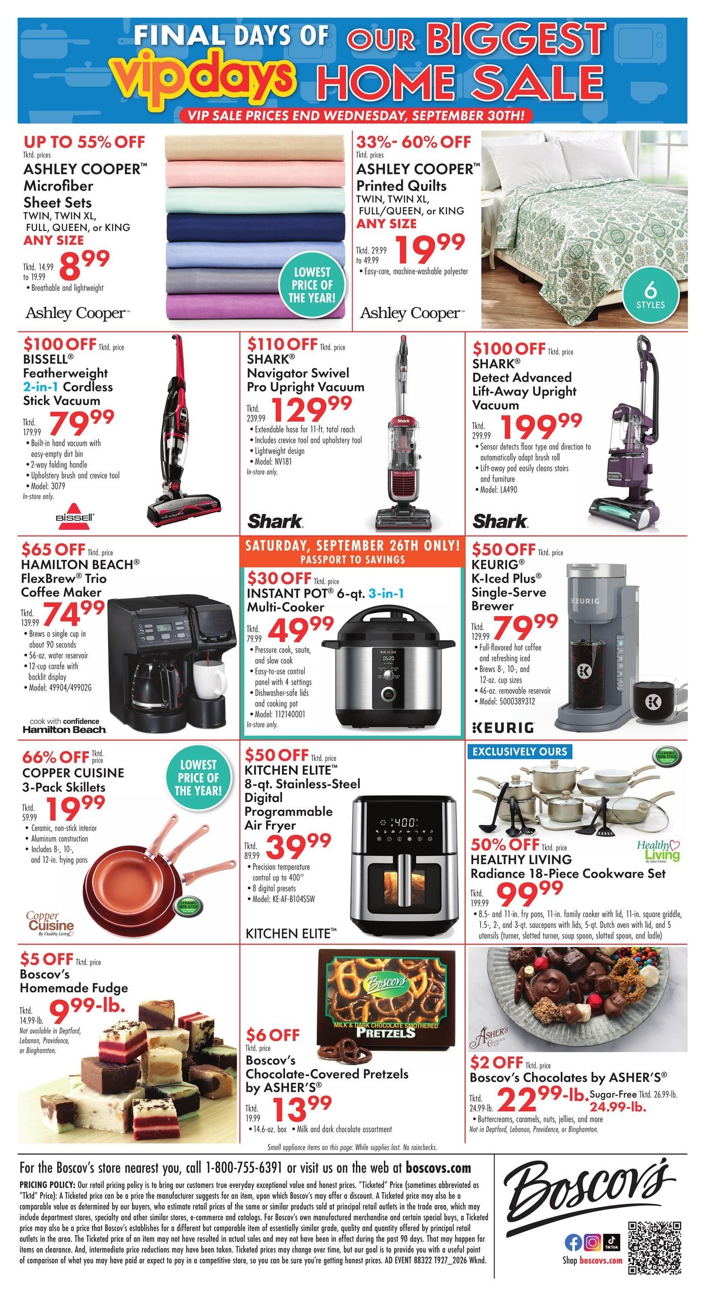 Boscov's Boscov’s Weekly Weekly Ad September 24 - 30, 2026